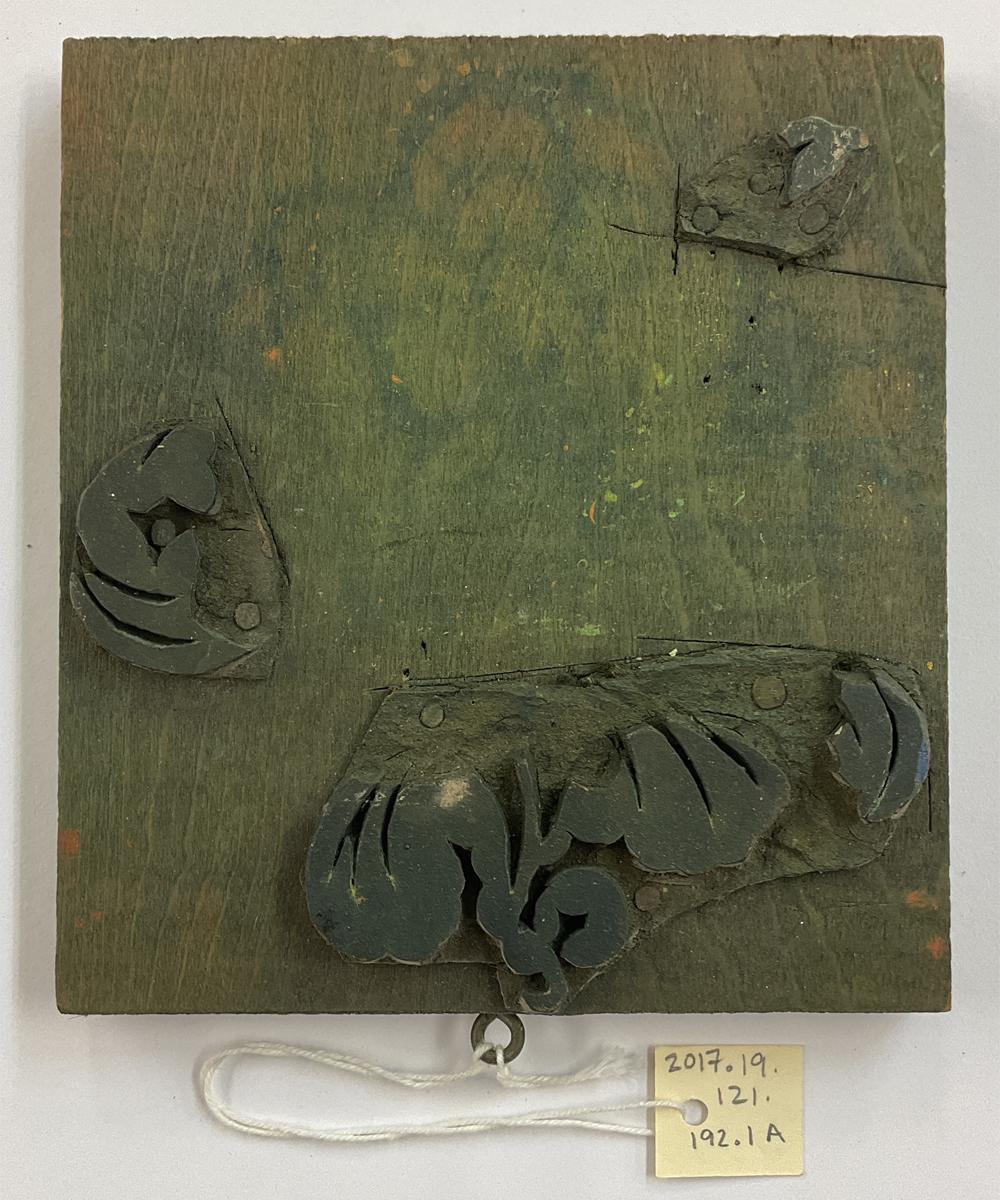 2017.0019.121.192.001 A Tool (for textiles), Textile printing block, Reg Image, overall