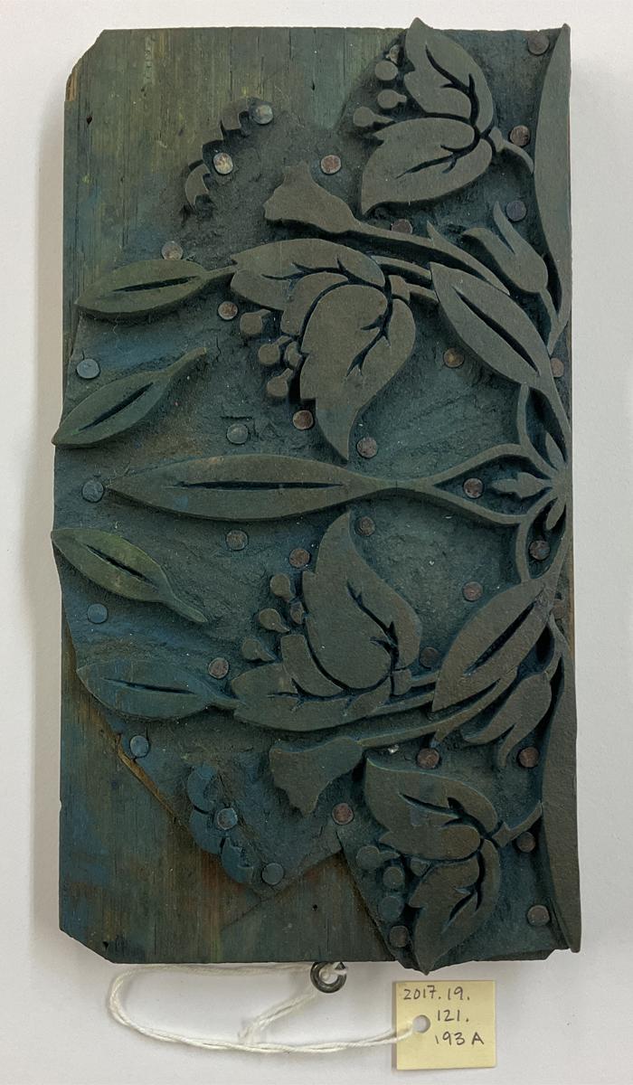 2017.0019.121.193 A Tool (for textiles), Textile printing block, Reg Image, overall