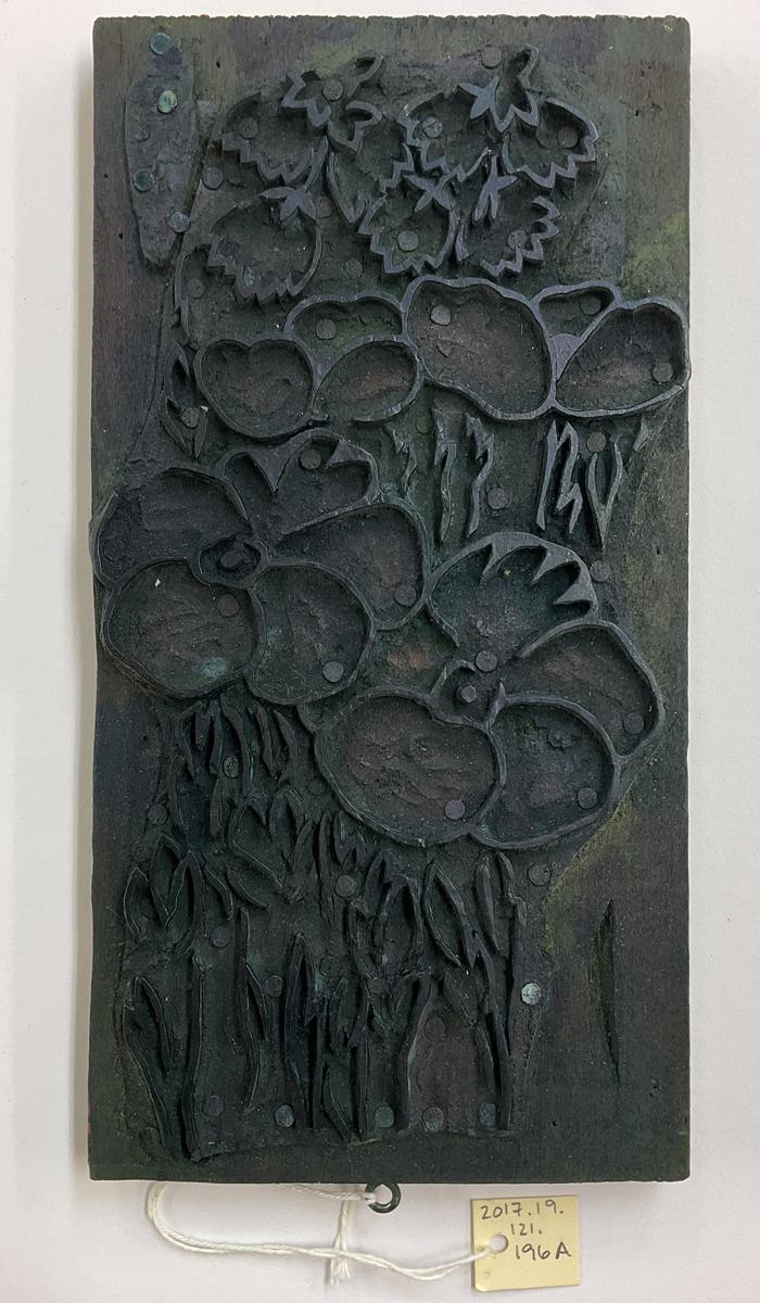 2017.0019.121.196 A Tool (for textiles), Textile printing block, Reg Image, overall