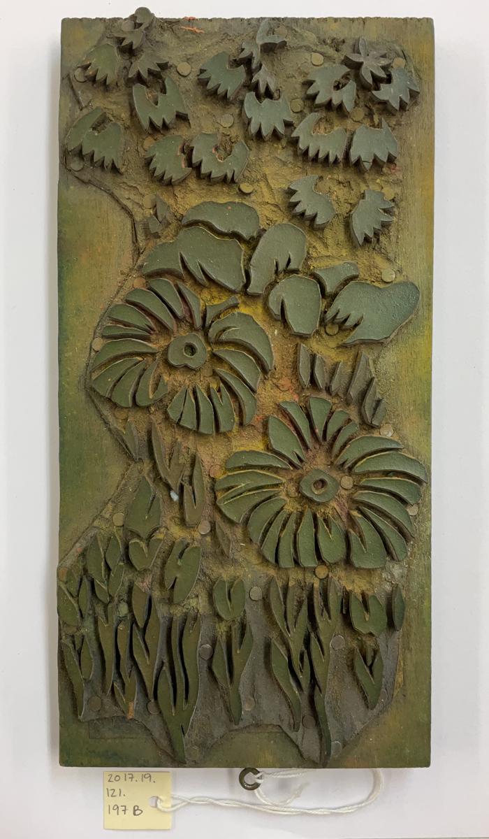 2017.0019.121.197 B Tool (for textiles), Textile printing block, Reg Image, overall