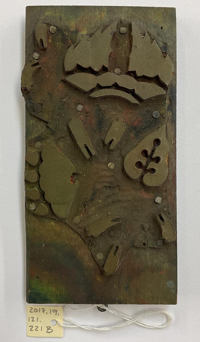 2017.0019.121.221 B Tool (for textiles), Textile printing block, Reg Image, overall