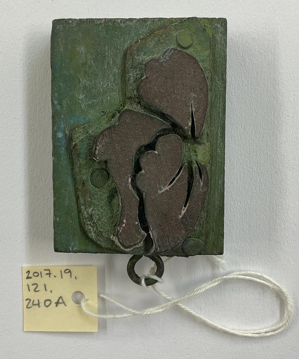 2017.0019.121.240 A Tool (for textiles), Textile printing block, Reg Image, overall