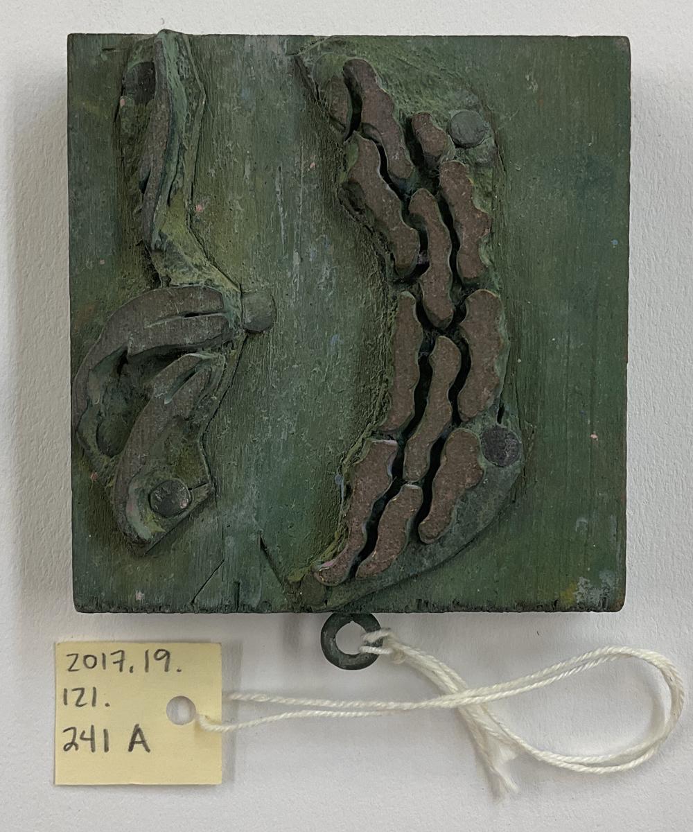 2017.0019.121.241 A Tool (for textiles), Textile printing block, Reg Image, overall