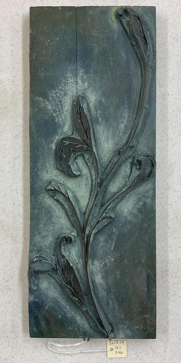 2017.0019.121.246 Tool (for textiles), Textile printing block, Reg Image, overall