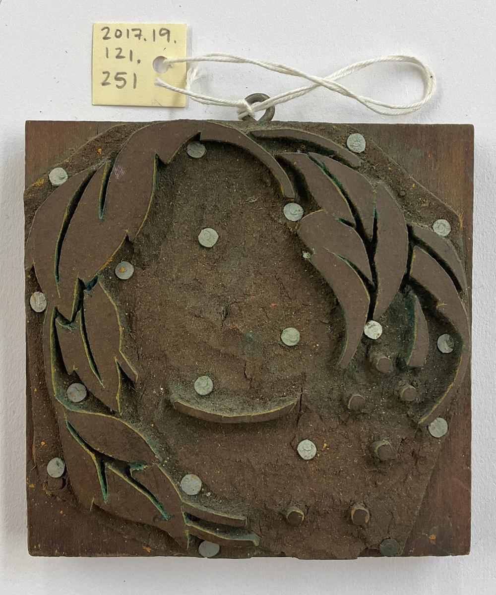 2017.0019.121.251 Tool (for textiles), Textile printing block, Reg Image, overall