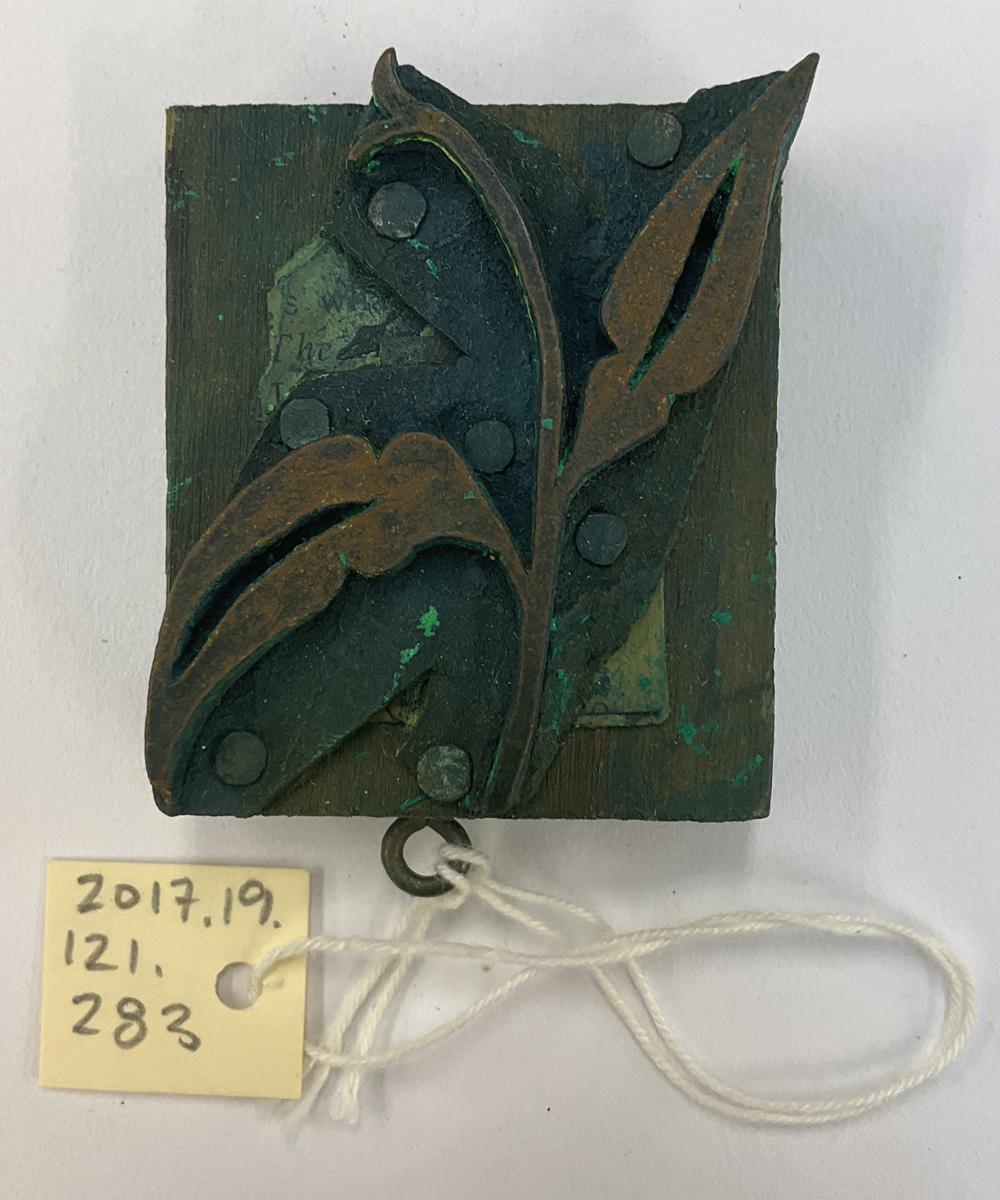 2017.0019.121.283 Tool (for textiles), Textile printing block, Reg Image, overall