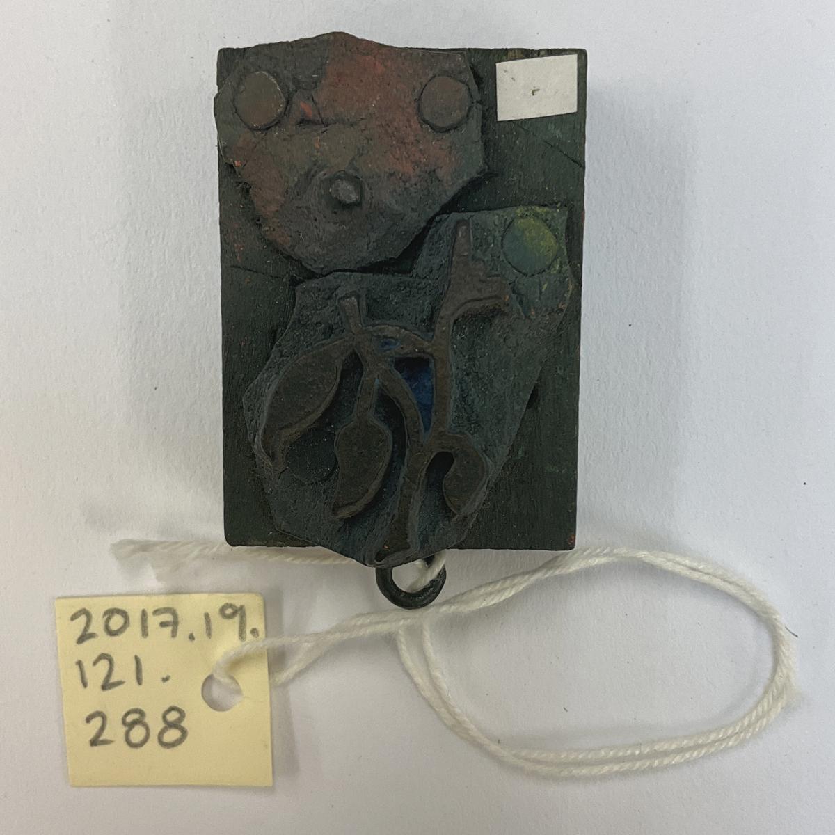 2017.0019.121.288 Tool (for textiles), Textile printing block, Reg Image, overall