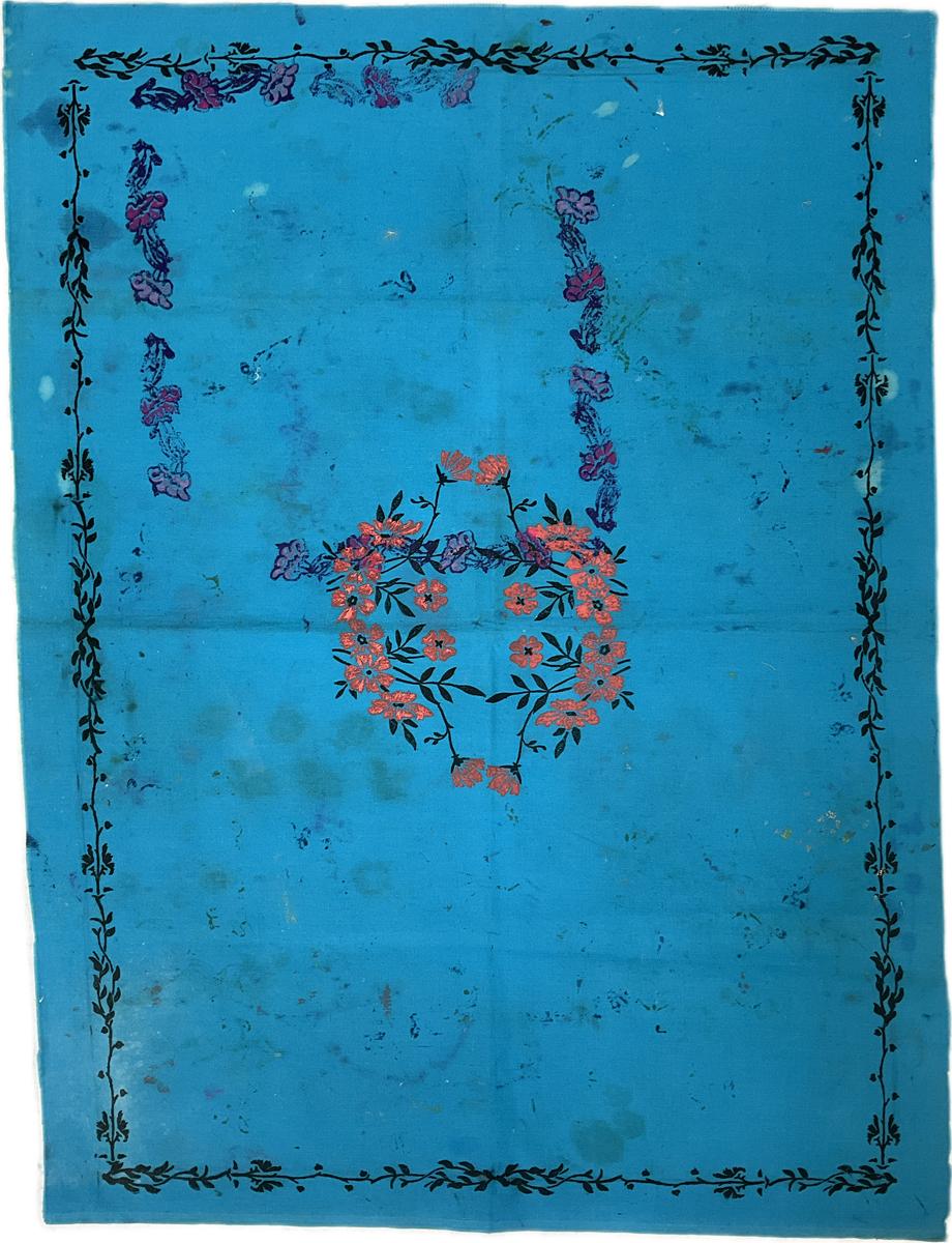 2017.0019.121.302 Textile fragment, printed, Reg Image, overall