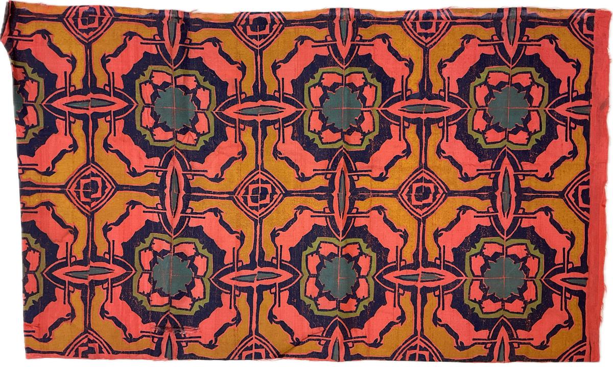 2017.0019.121.303 Textile fragment, printed, Reg Image, overall