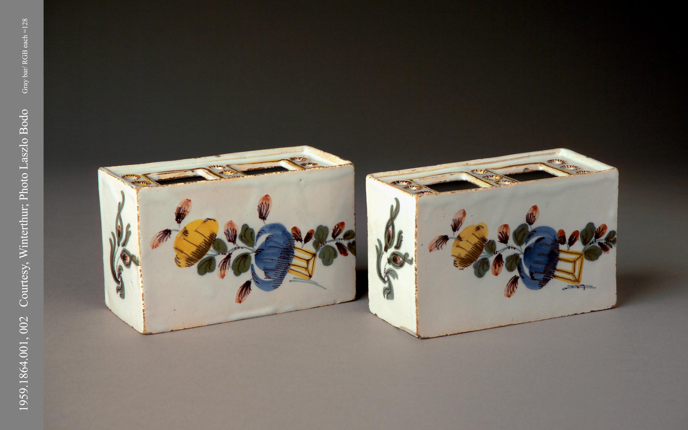 1959.1864.001,.002 Flower bricks