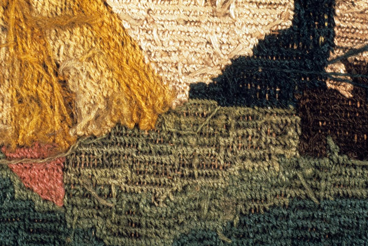 1959.1873 A Needlework Picture, Detail