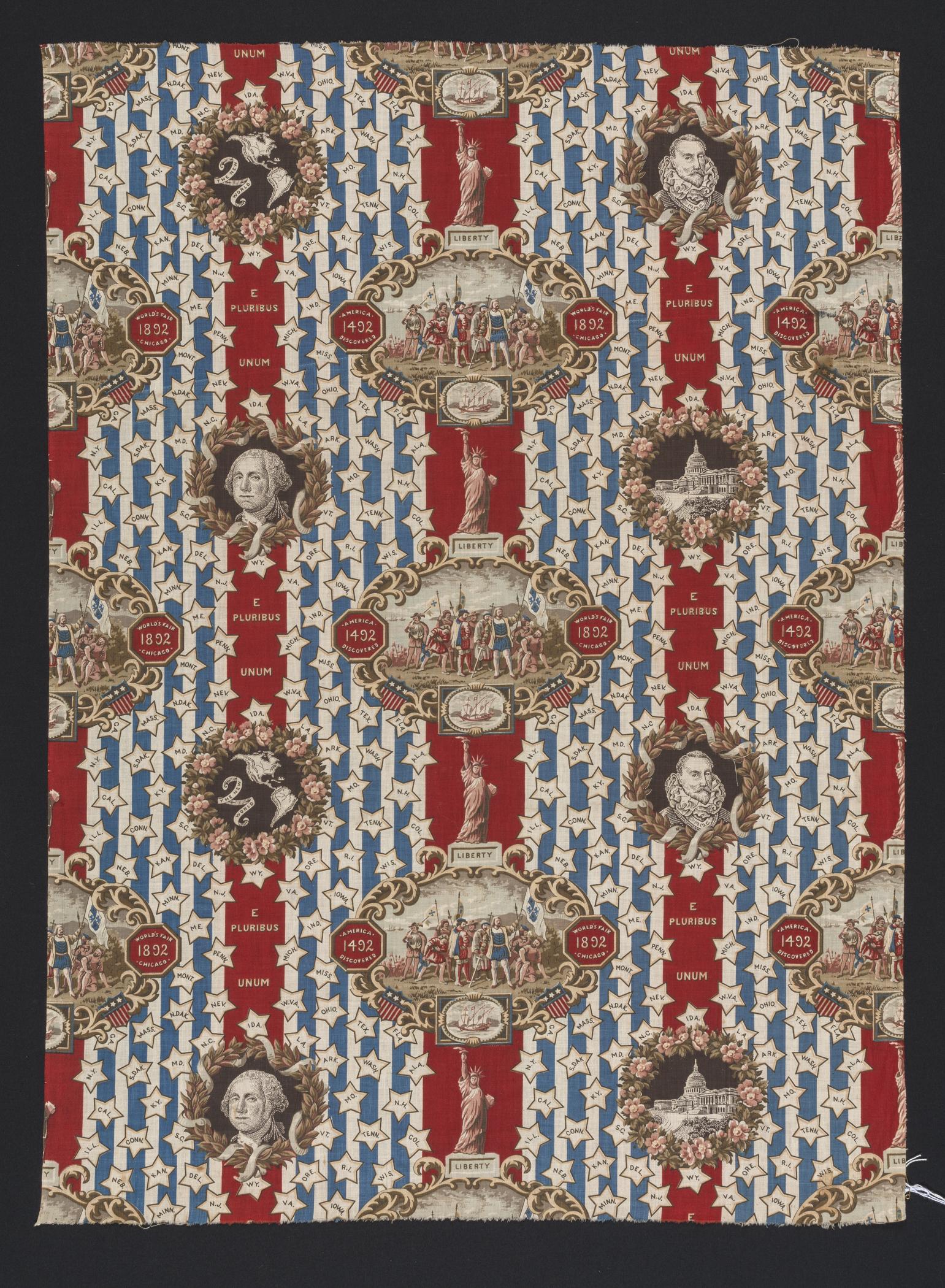 2018.0010.017 Textile fragment, printed, view 1