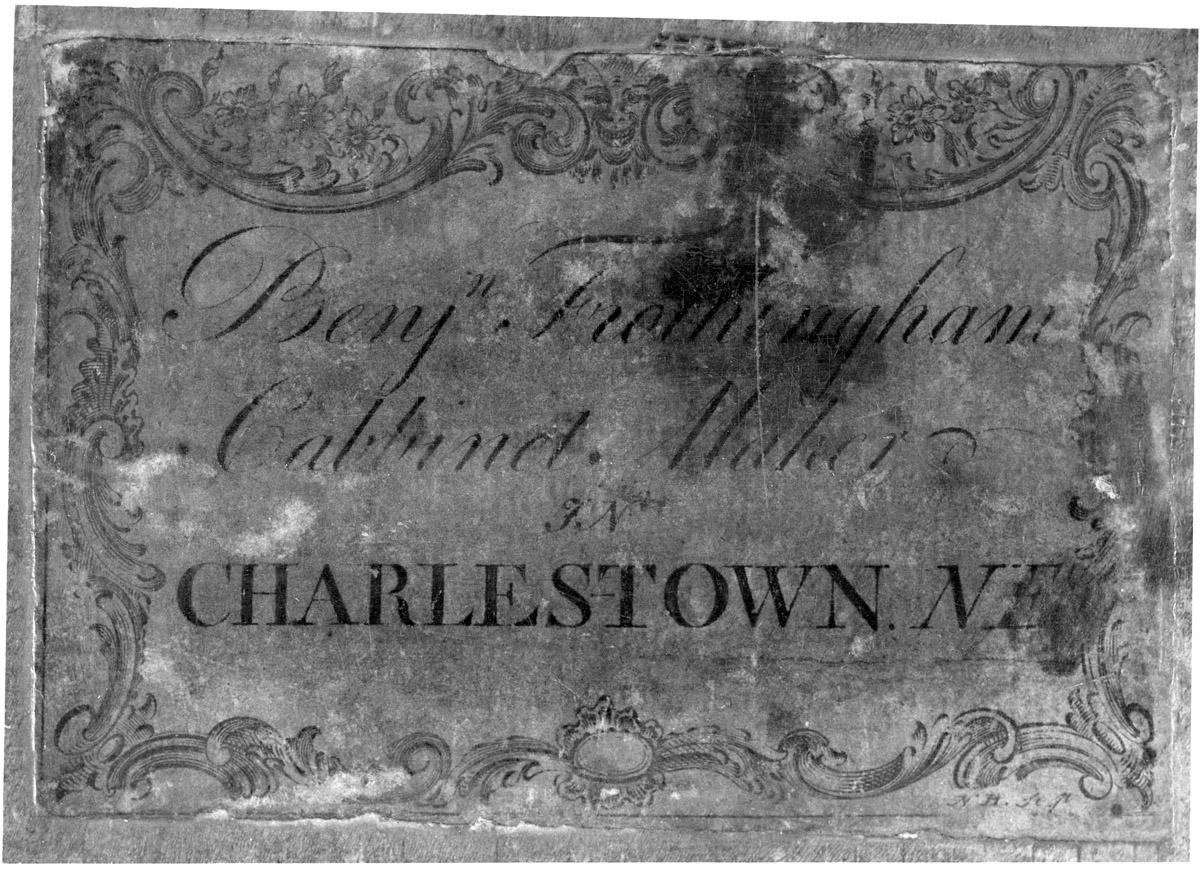 1959.1880 Table, Card table (label)