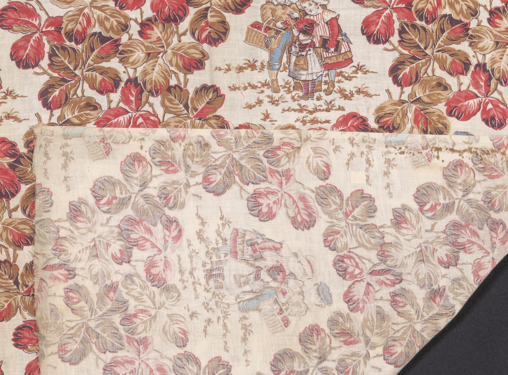 2018.0010.024.001 Textile fragment, printed, detail 2