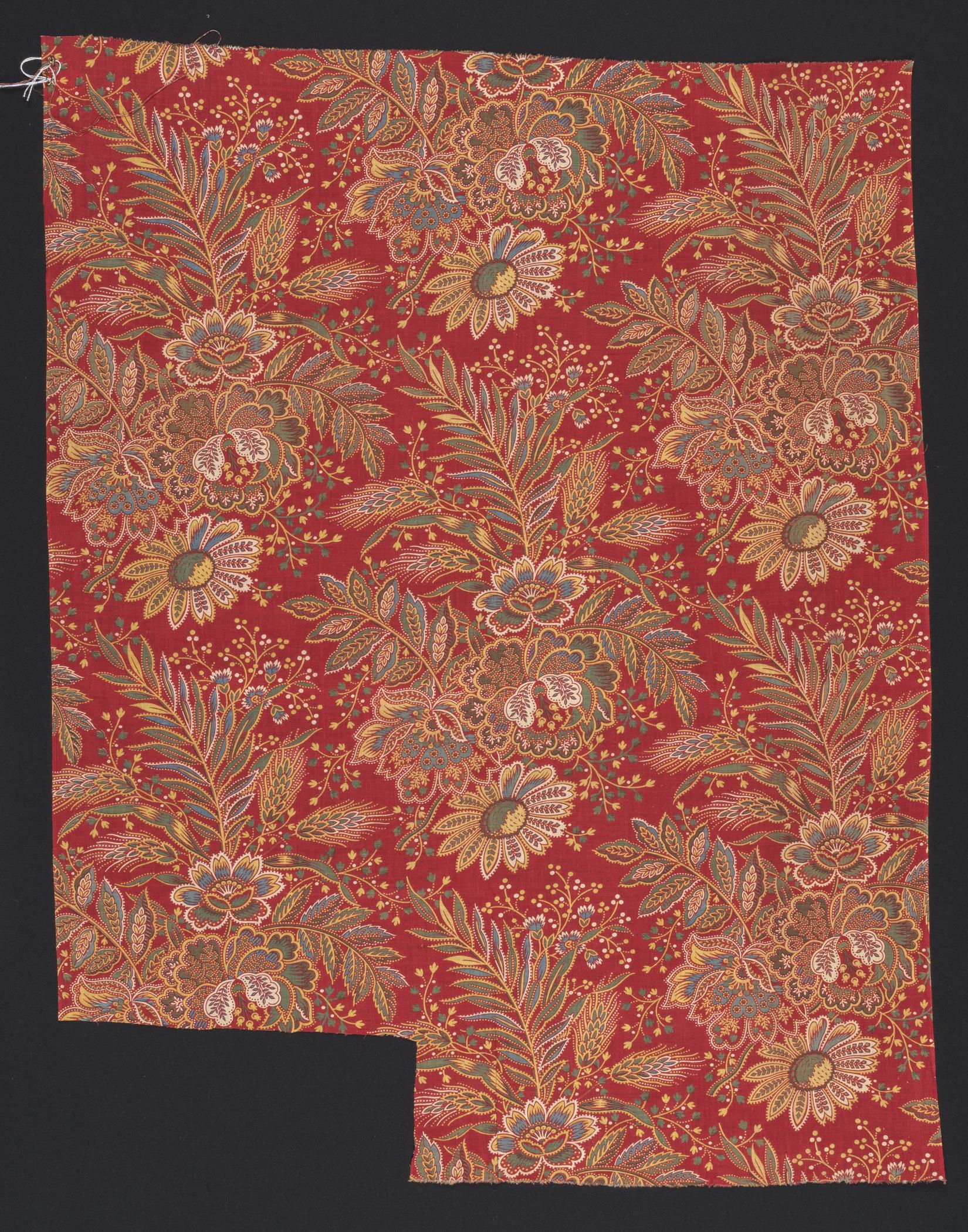 2018.0010.025 Textile fragment, printed, view 1