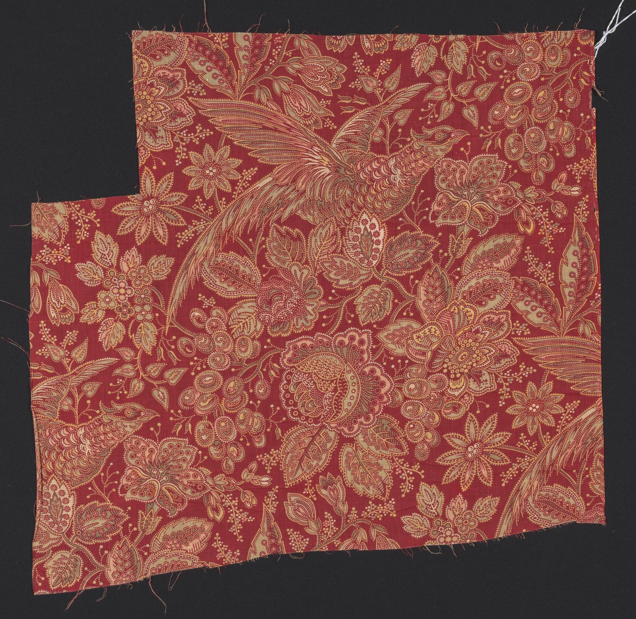 2018.0010.026 Textile fragment, printed, view 1