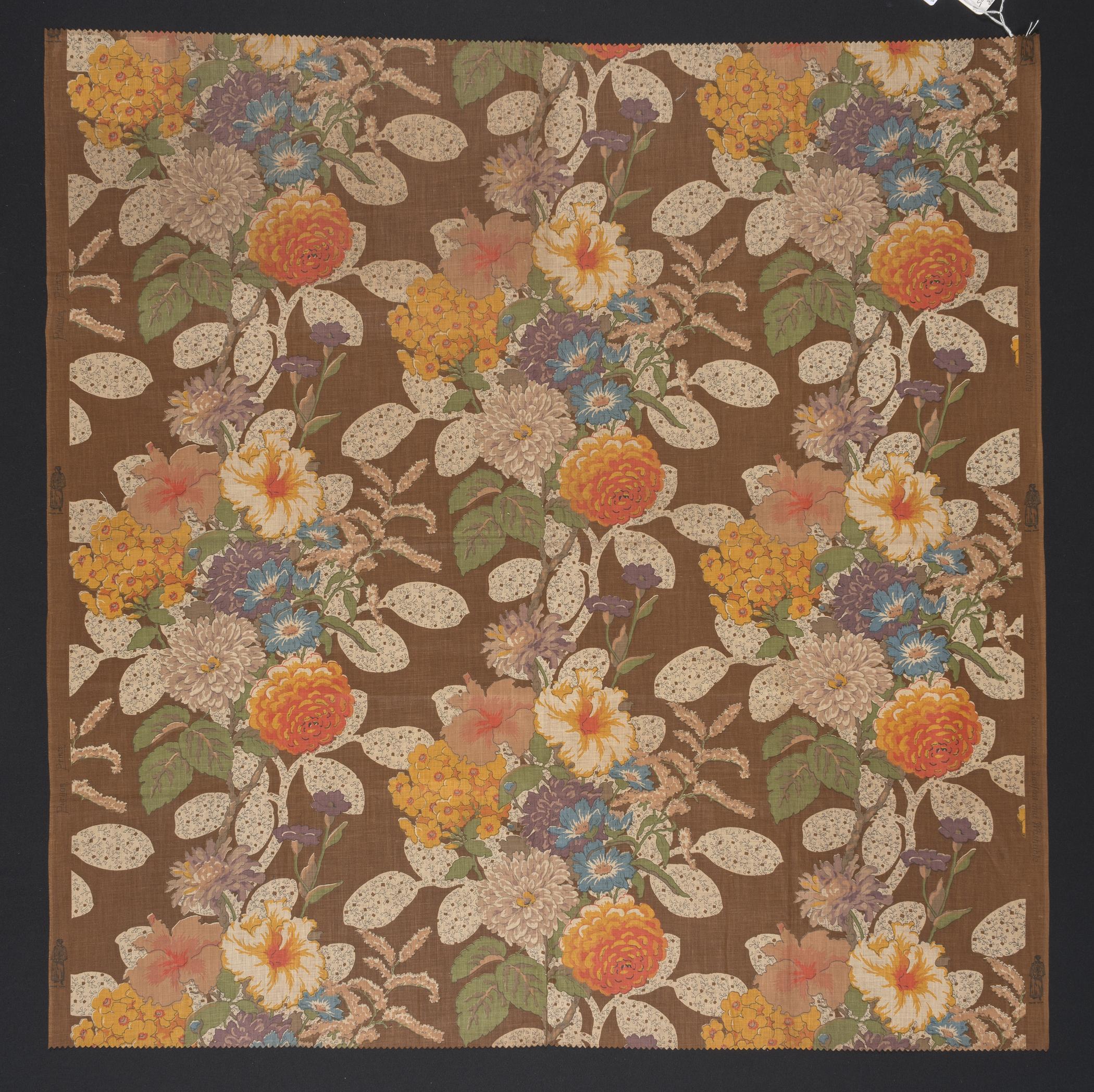 2018.0010.027 Textile fragment, printed, view 1