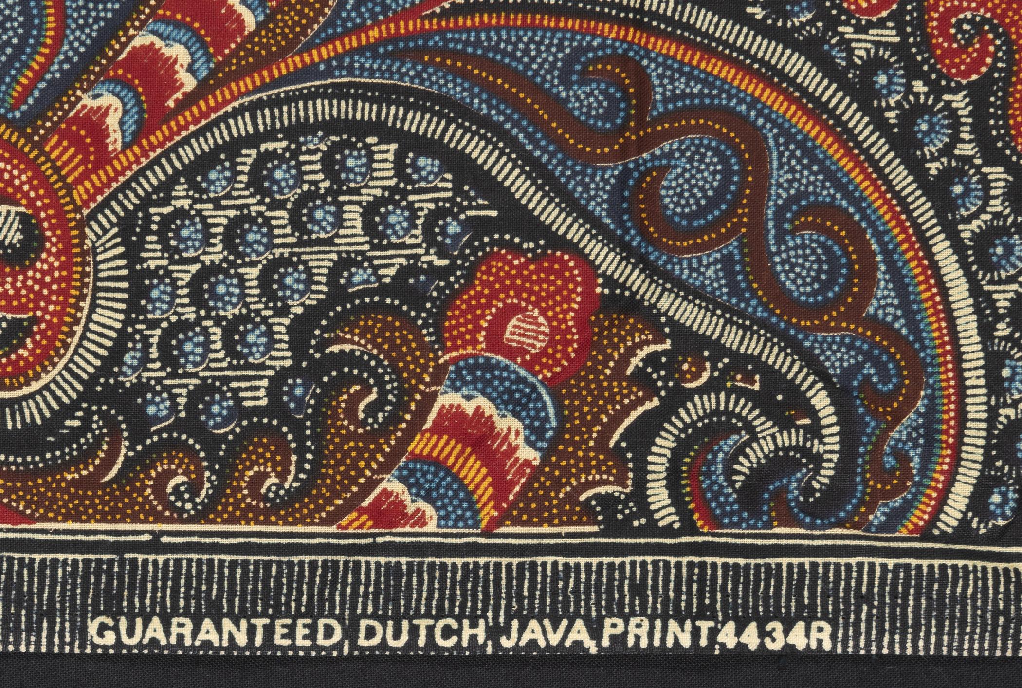 2018.0010.028 Textile fragment, printed, detail 3