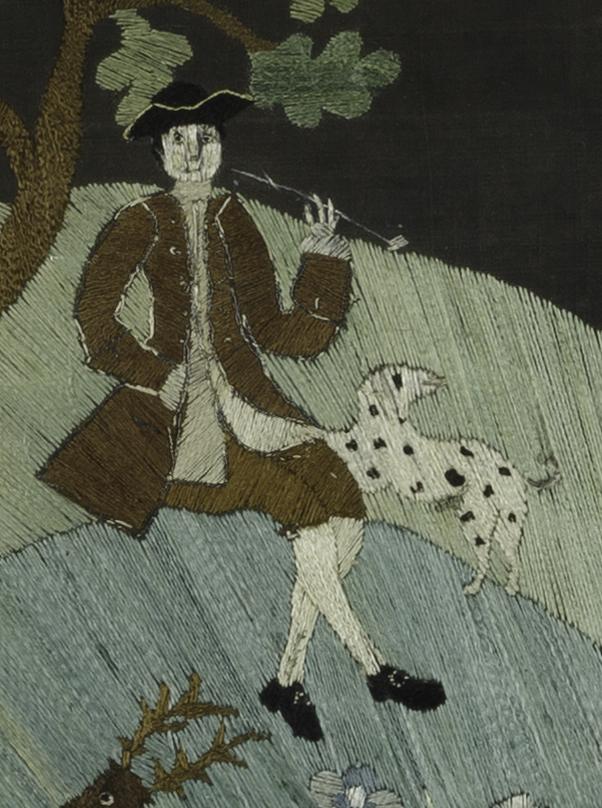 1959.1883 Needlework Picture, Detail 3