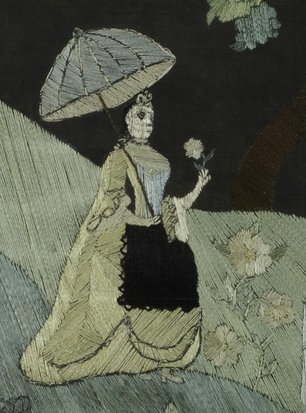 1959.1883 Needlework Picture, Detail 4