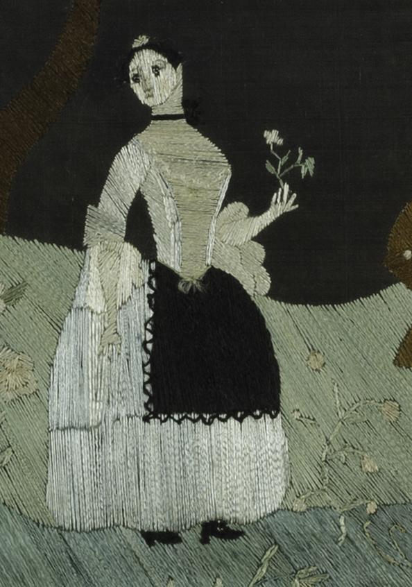 1959.1883 Needlework Picture, Detail 5