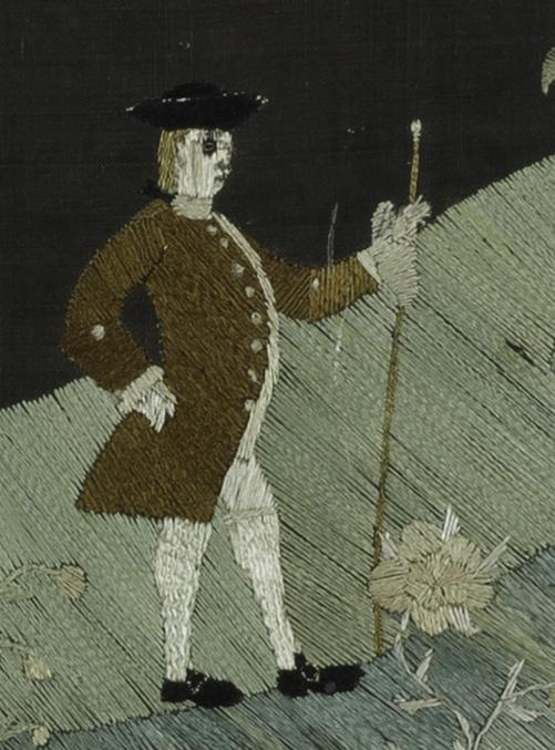 1959.1883 Needlework Picture, Detail 6