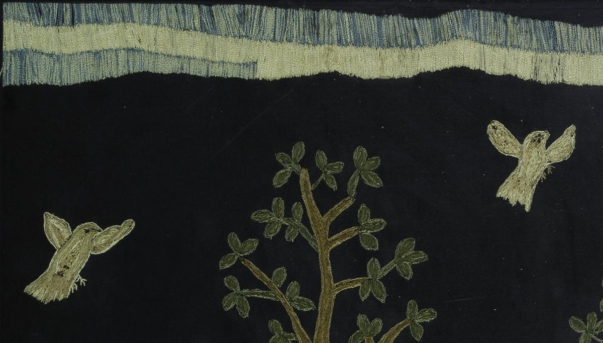 1959.1884 Needlework Picture, Detail 3
