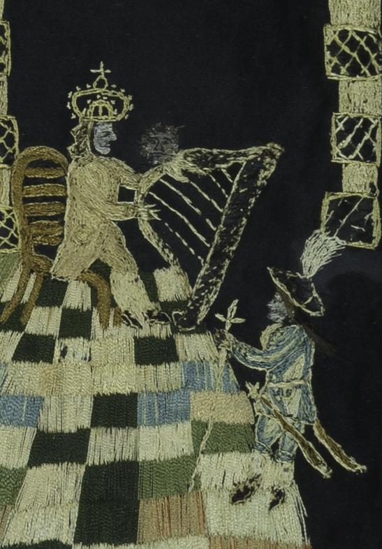 1959.1884 Needlework Picture, Detail 4