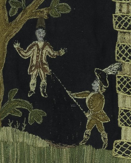 1959.1884 Needlework Picture, Detail 5