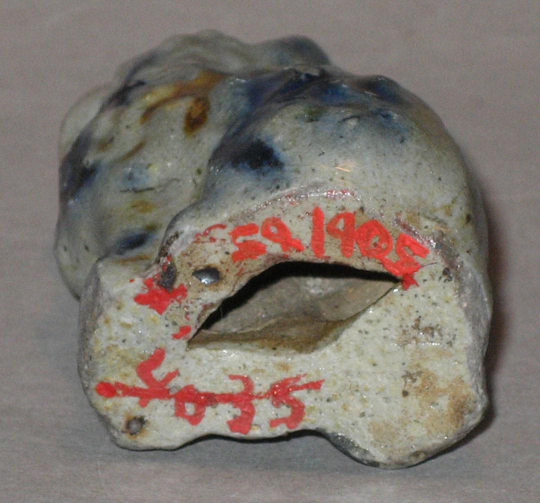 1959.1905 bottom - Miniature Stoneware Dog