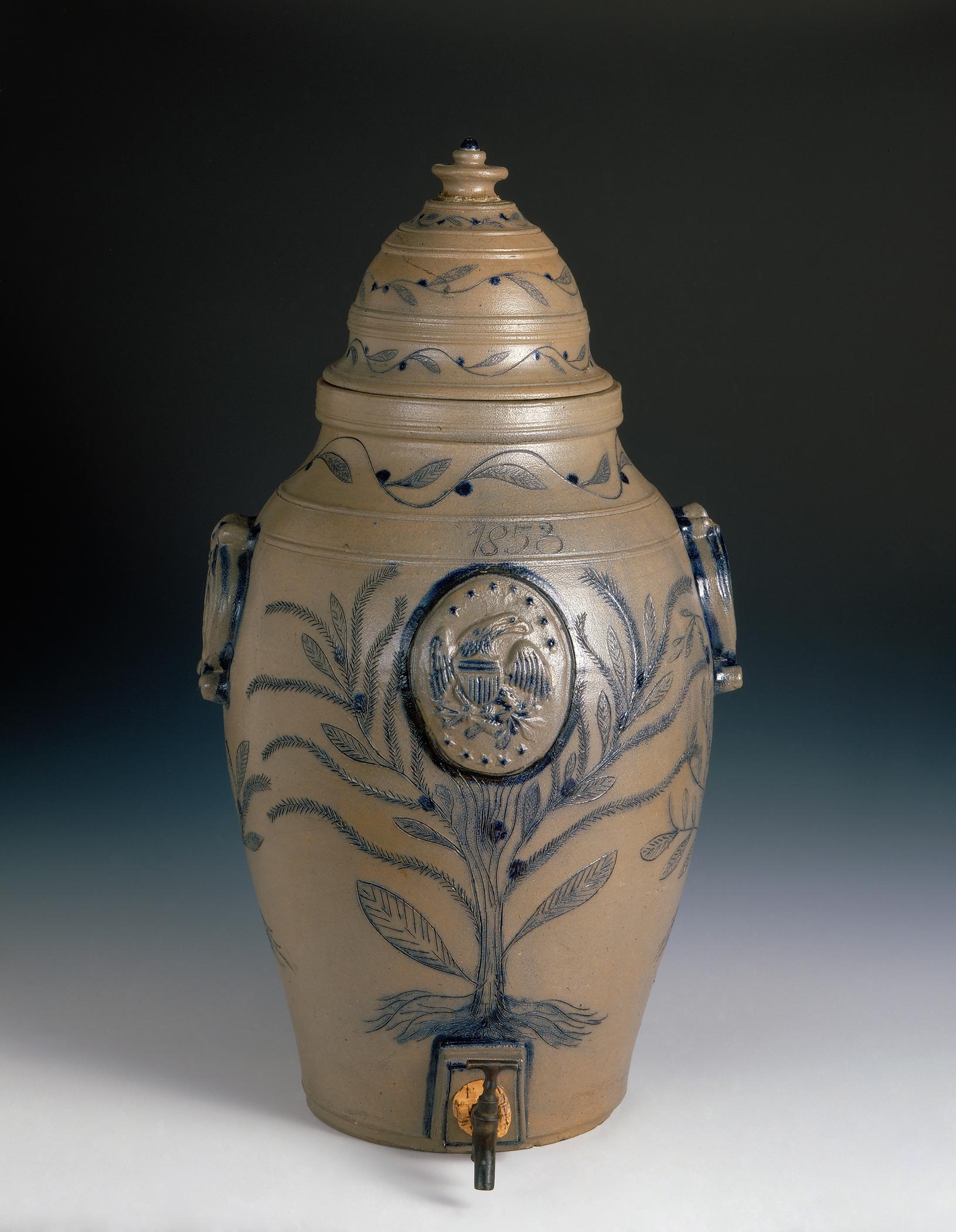 1959.1926 Stoneware water cooler, cistern