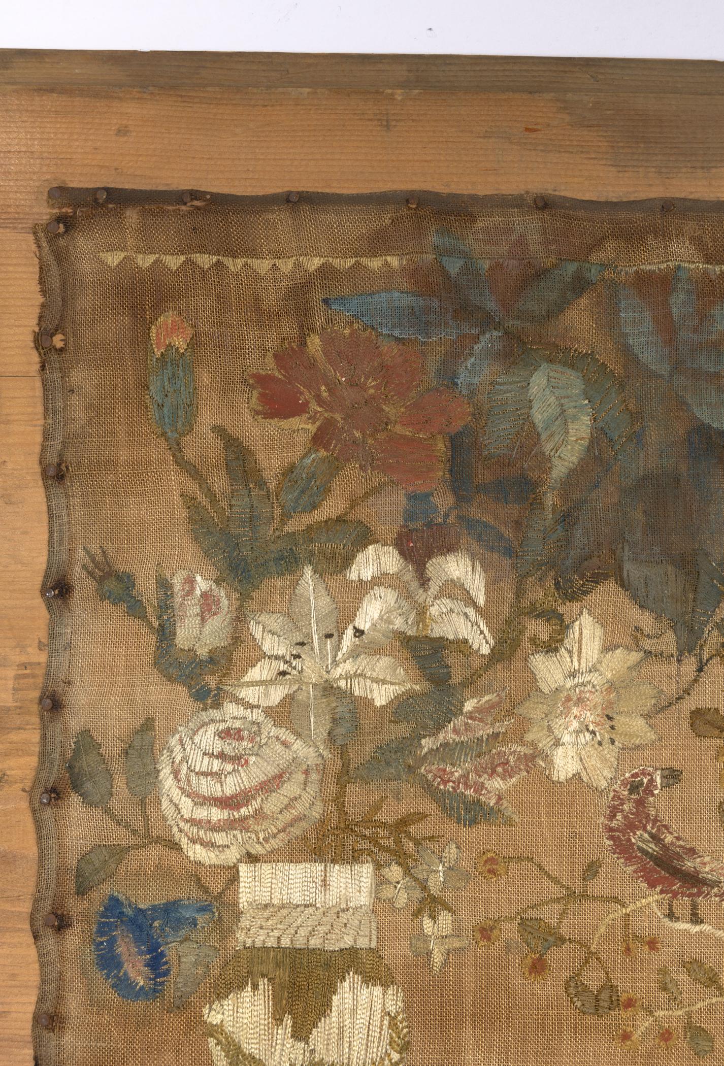 2018.0029 A Needlework picture, C Backboard, detail 1