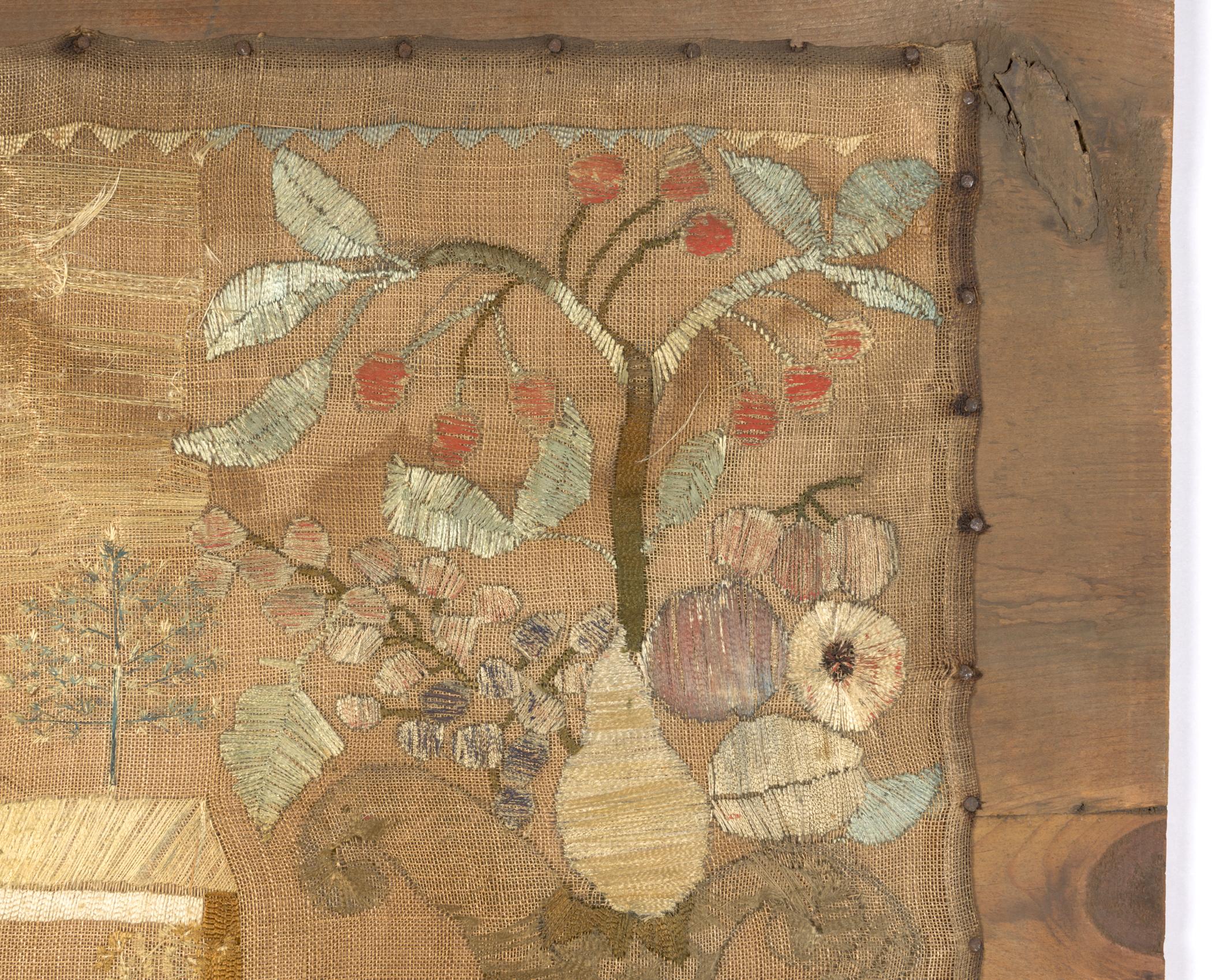 2018.0029 A Needlework picture, C Backboard, detail 5