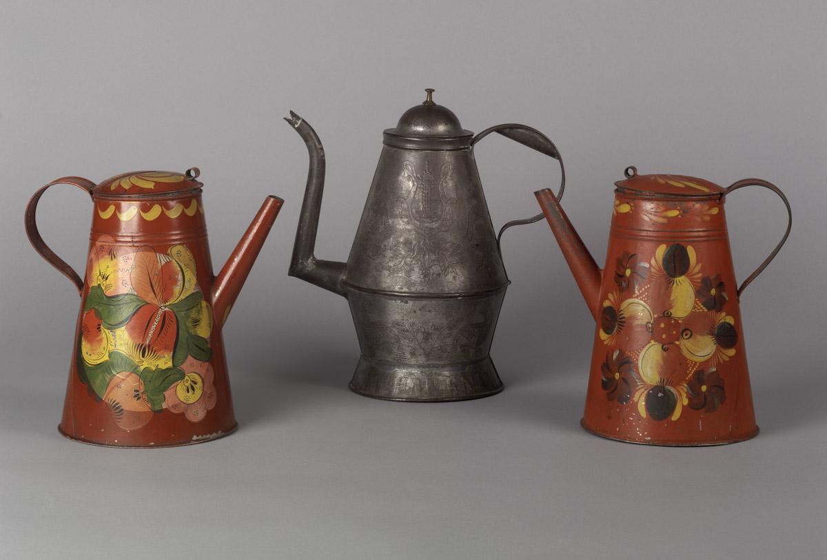 1959.2072, 1959.2152, 1959.2068 Teapots. Coffee pots