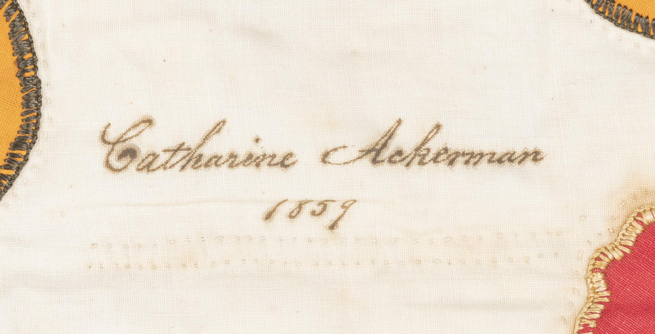 2019.0026 Quilt, detail 5, inscription
