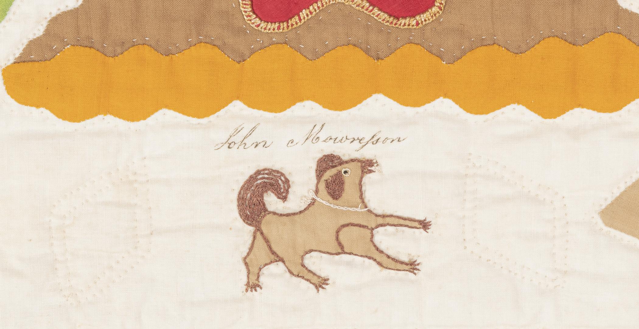 2019.0026 Quilt, detail 6, inscription
