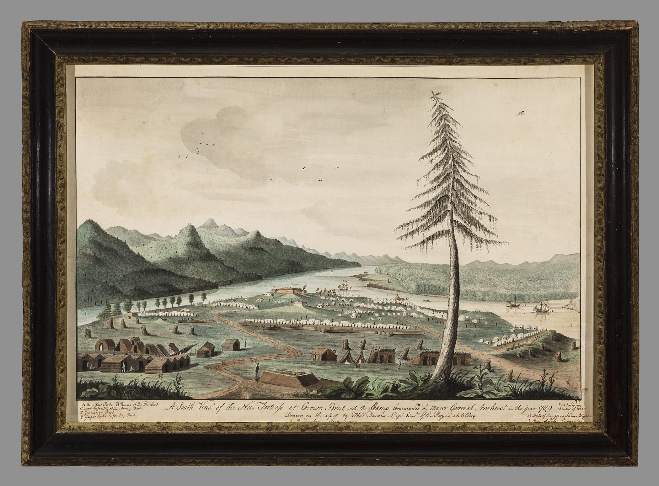 1953.0189.001 Drawing, 1951.0078.001 Frame, view 1