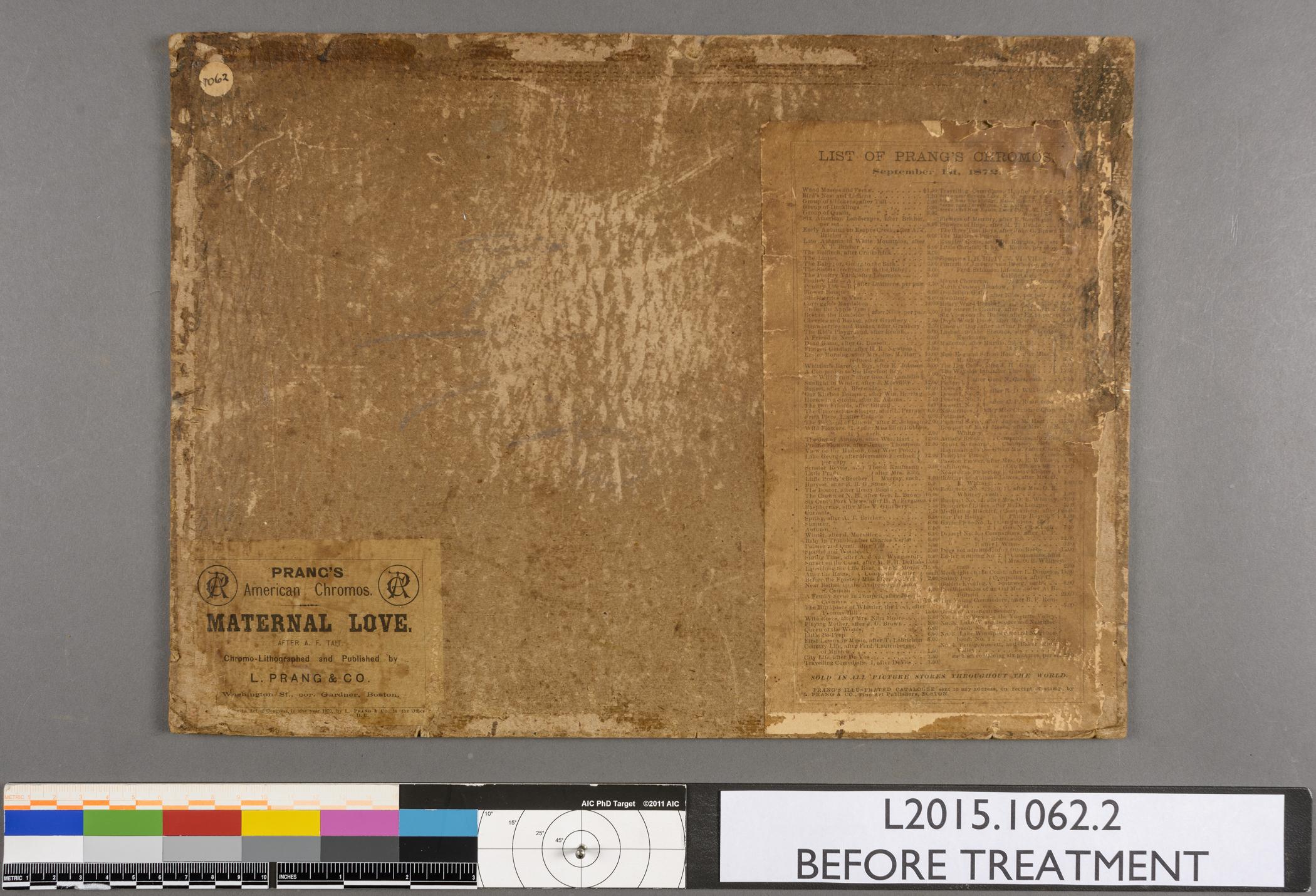 2016.0026.002 C Backboard, view 1, reverse, before conservation treatment