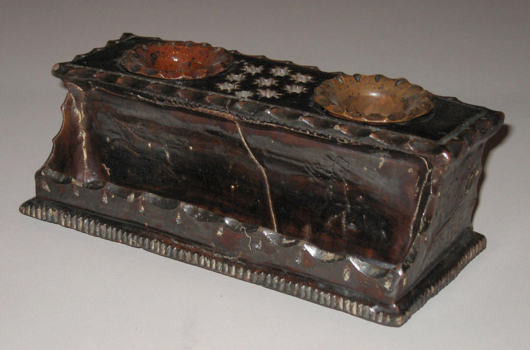 1959.2164 A-C Redware inkwell