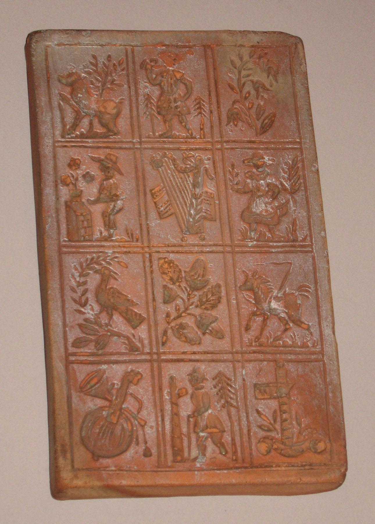 1959.2185 Redware rectangular mold