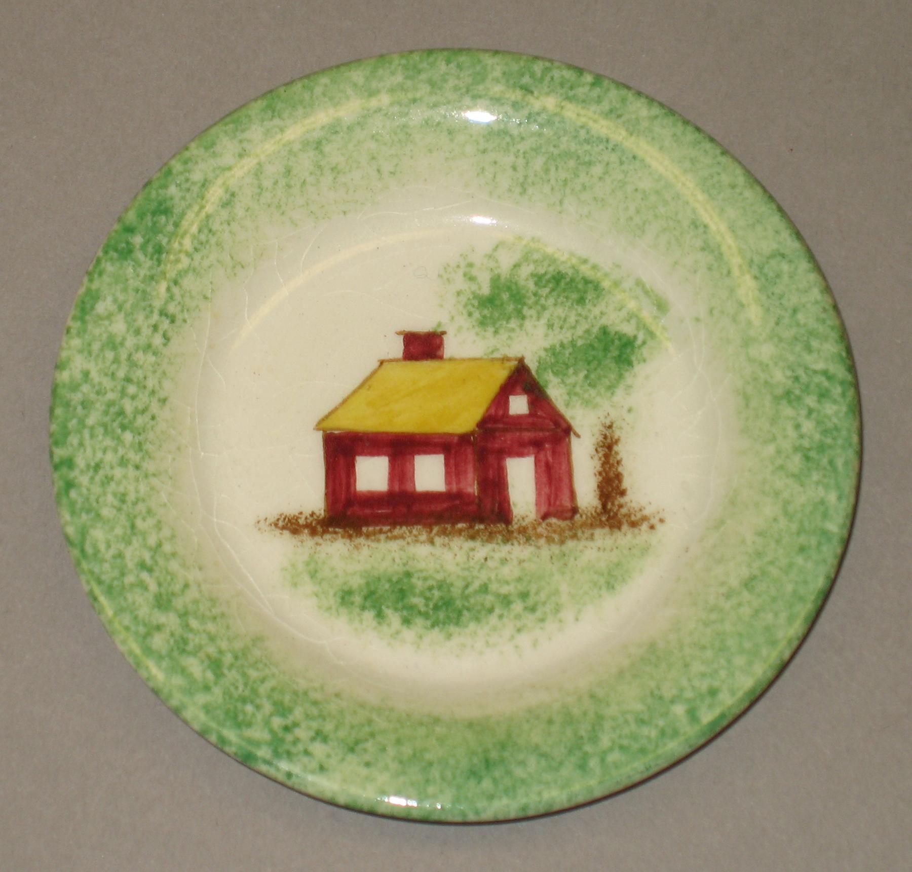 1954.0003.001 Spatterware plate