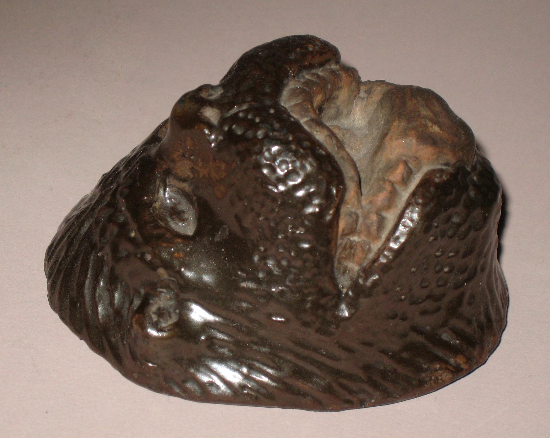 1959.2278 Earthenware lion head (side view)