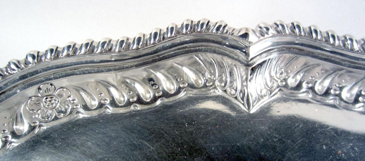 1959.2301 Silver Salver detail decoration