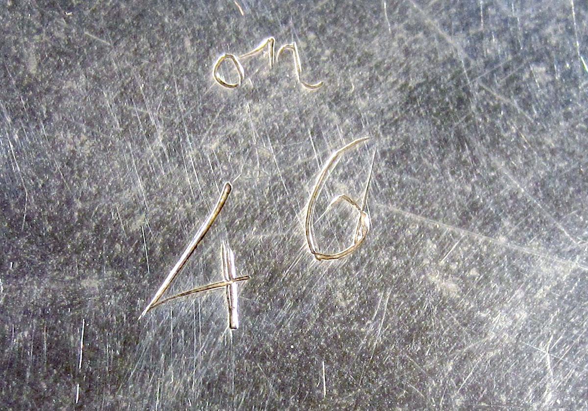 1959.2301 Silver Salver engraving