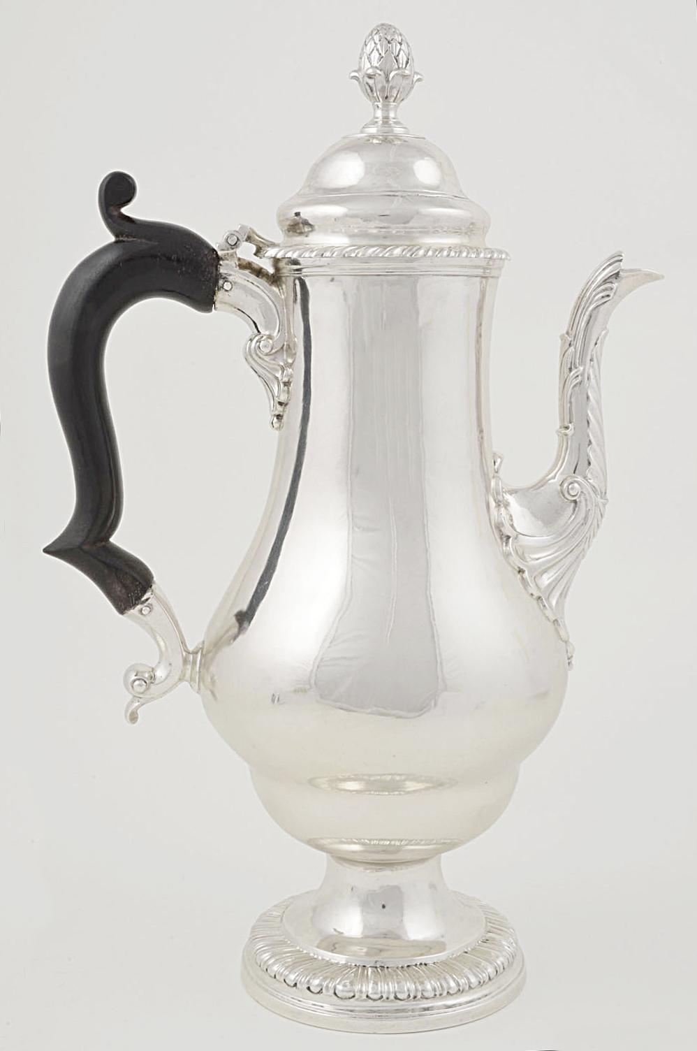 1959.2305 Silver Coffee Pot side 2