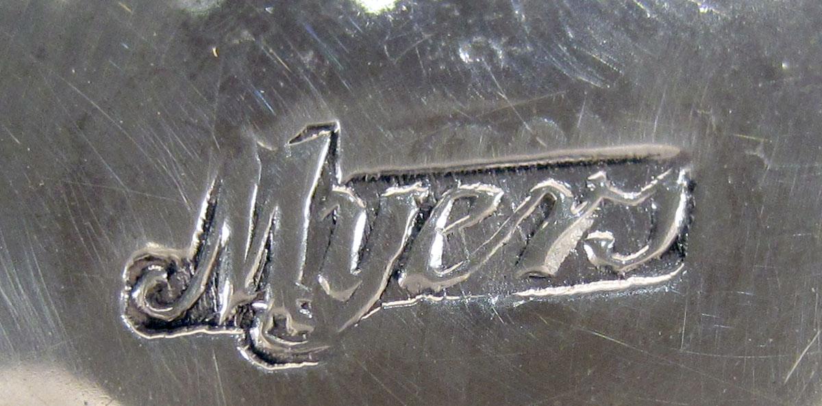 1959.2306 B Silver Sugar Bowl Lid mark