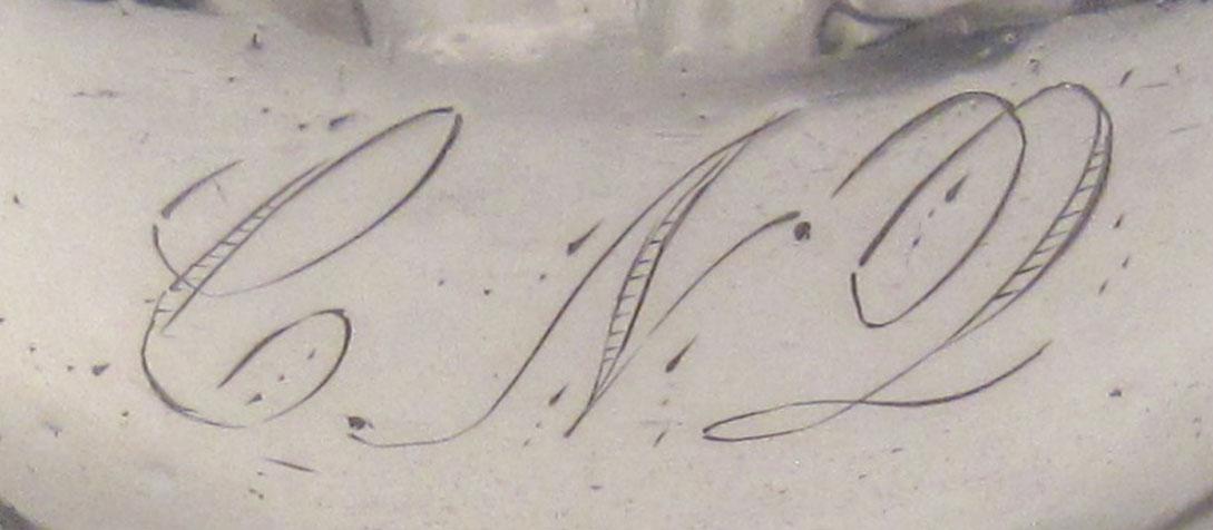 1959.2307 Silver Cream pot engraving