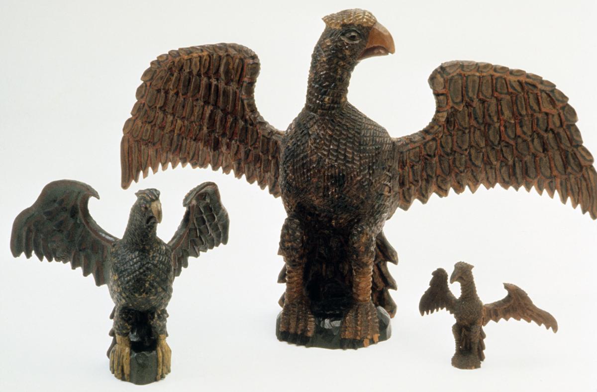 1959.2348, .2341, .2346 Bird Figures