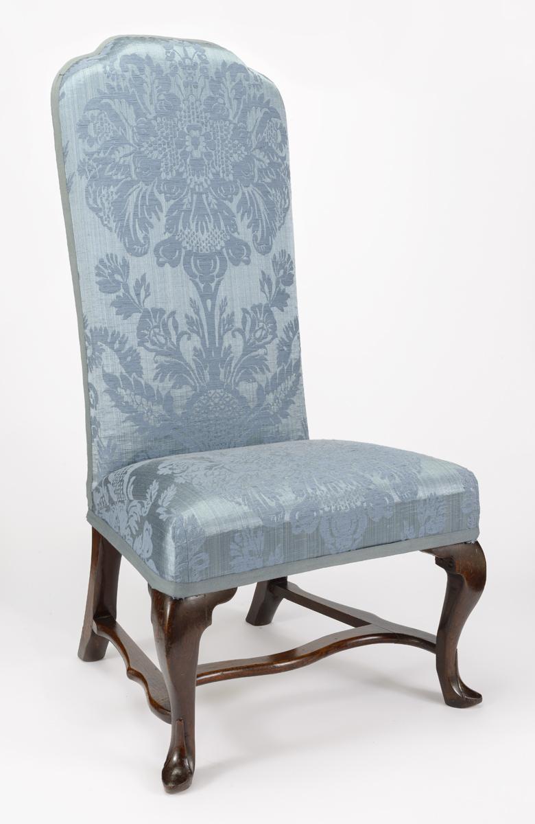 1959.2512 Back stool, three quarter view