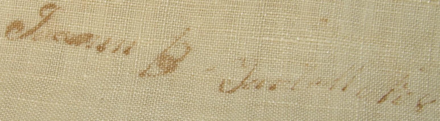 1954.0014.001 bedcover lining mark